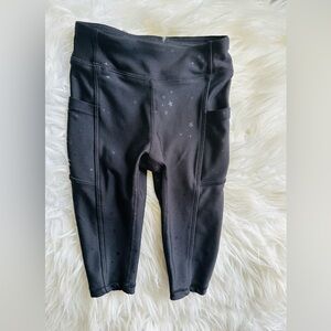 Kids Black Star Leggings